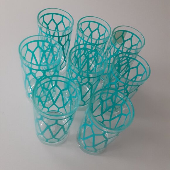 Jonathan Adler tall plastic glasses - set of (8) indoor / outdoor - Picture 5 of 5
